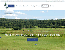 Tablet Screenshot of northstargolf.com